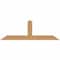 Ekena Millwork Portland Smooth Timber Gable Bracket, Western Red Cedar, 72"W x 24"H x 5 1/2"D x 5 1/2"F, 8/12 Pitch GBW072X24X0606POR00SWR - alternate 1